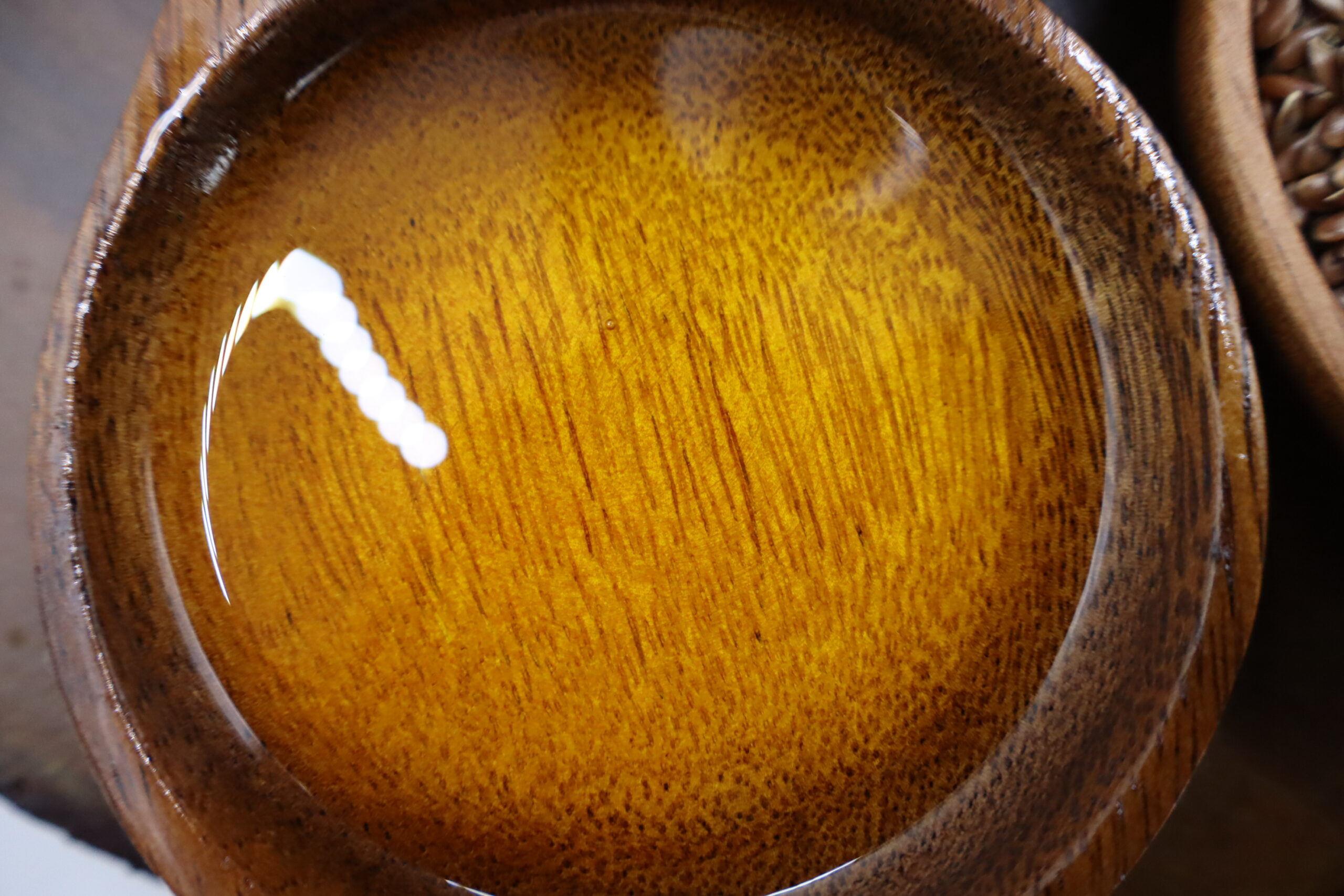 cup of cold pressed unrefined oil of flaxseed