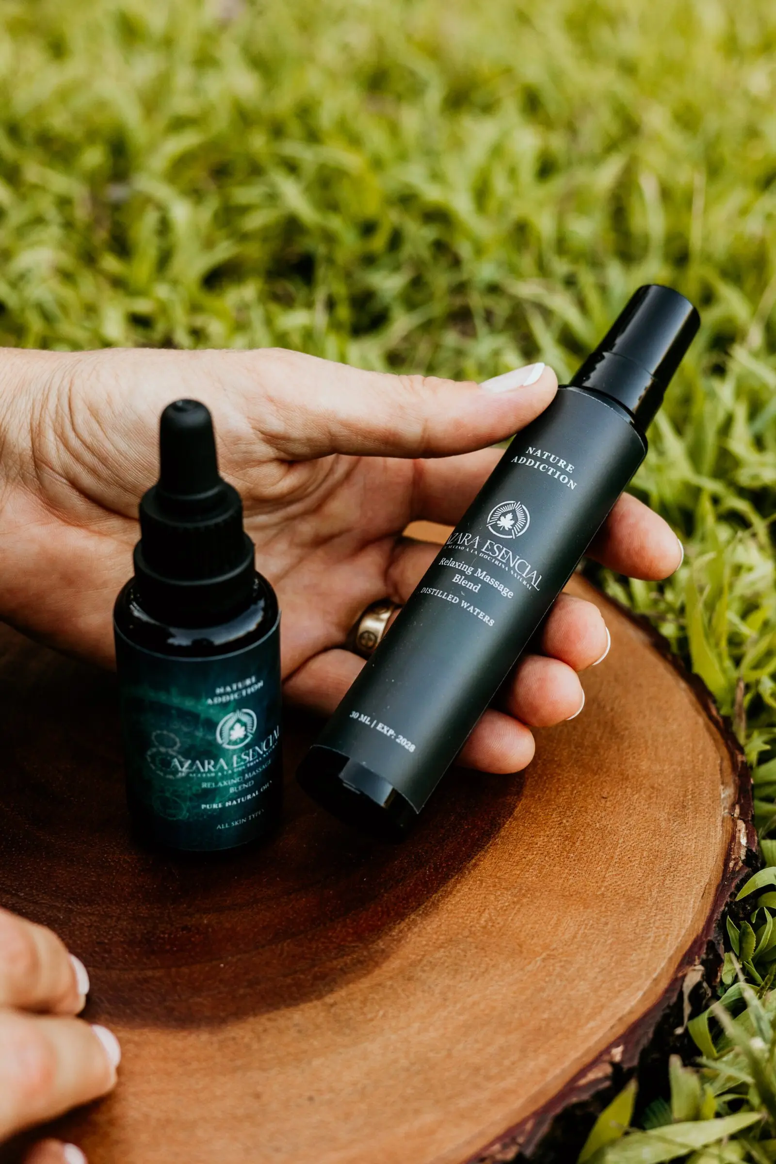 relaxing massage blend BY azara natural Shot in the nature