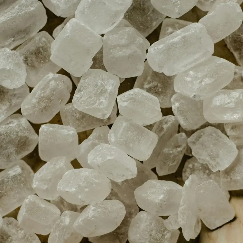 Camphor crystals — Cinnamomum camphora